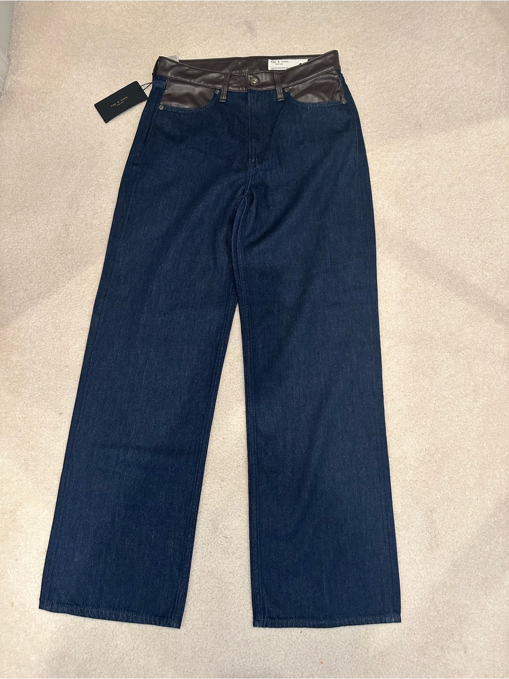 rag & bone mid-rise wide leg jeans! Brand new!
